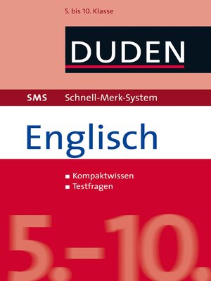 cover image of SMS Englisch 5.-10. Klasse